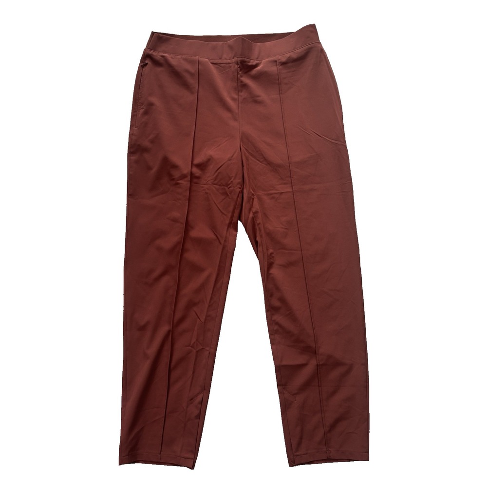 Chicos Zenergy Pants Womens size 10 Brown /rust colored Neema Trouser